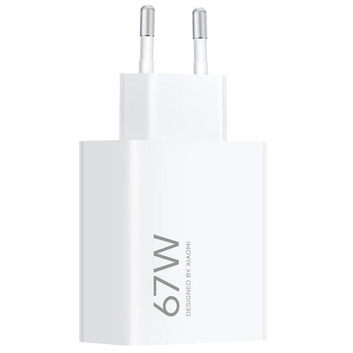 Xiaomi Adaptador de Corriente de Carga Rápida HyperCharge 67W USB-A Blanco