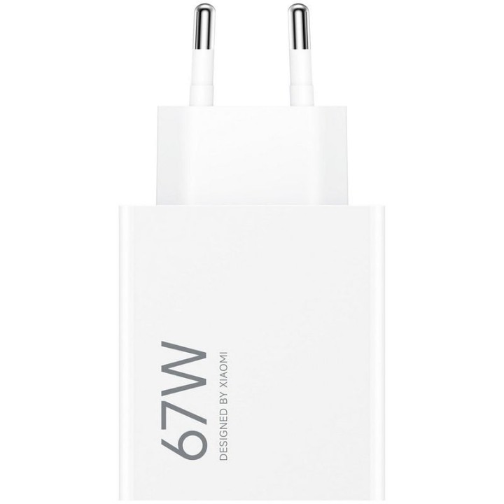 Xiaomi Adaptador de Corriente de Carga Rápida HyperCharge 67W USB-A Blanco