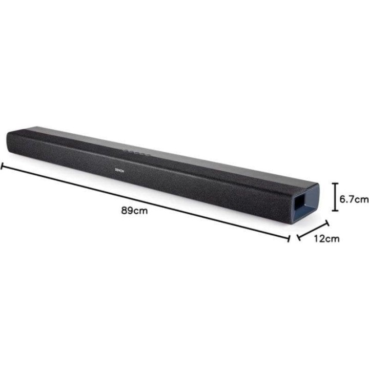 Denon DHT-S218 Barra de Sonido 2.1 con Subwoofer Integrado y Dolby Atmos