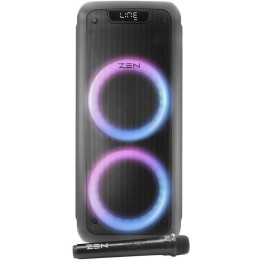 Zen Phoenix Altavoz Bluetooth con Iluminación LED y Micrófono Inalámbrico 25W RMS Negro