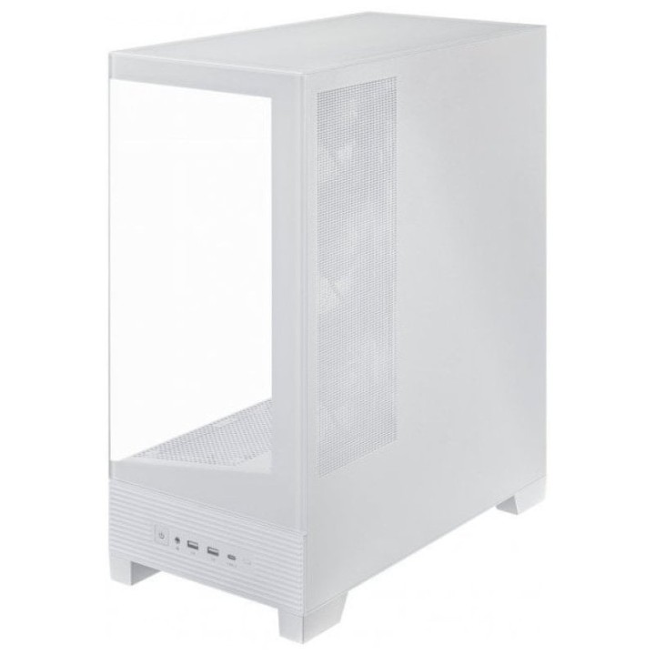 ASUS A31 PLUS ARGB Mid Tower ATX Doble Cristal Templado USB-C Blanca