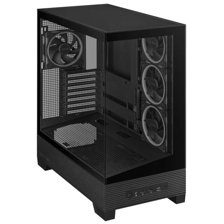 ASUS A31 PLUS ARGB Mid Tower ATX Doble Cristal Templado USB-C Negra