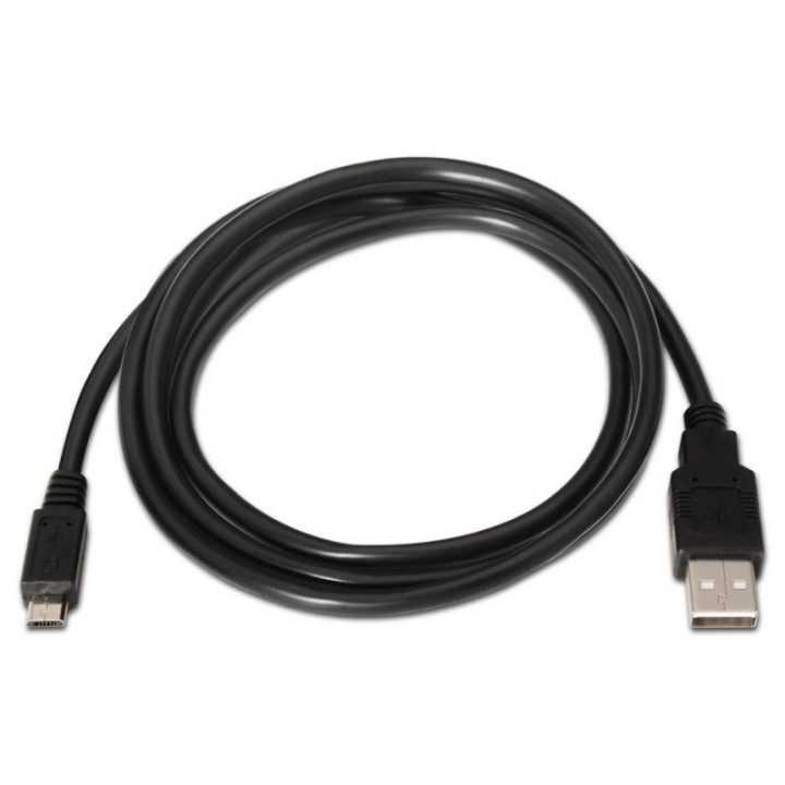 Aisens A101-0027 Cable Micro USB 2.0 a USB-A 0.8m Negro