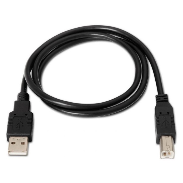 Aisens A101-0007 Cable USB 2.0 para Impresora USB-A a USB-B 3m Negro