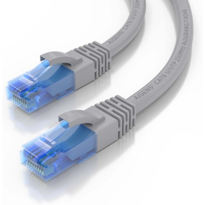 Aisens A135-0771 Cable de Red RJ45 Cat.6 UTP AWG26 CCA 25cm Gris