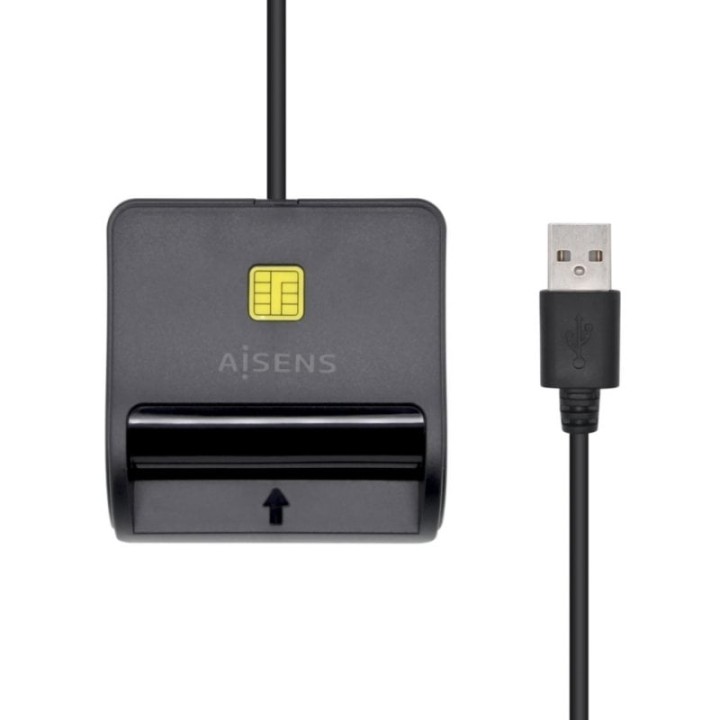 Aisens ASCR-SN02SD-BK Lector DNIe con Multilector de Tarjetas Negro