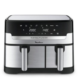 Moulinex Dual Easy Fry EZ905D20 Freidora de Aire Doble 8.3 L 2450 W Acero Inoxidable