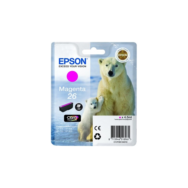 Tinta Epson Magenta T26 T2613 4.5ml (C13T26134012)