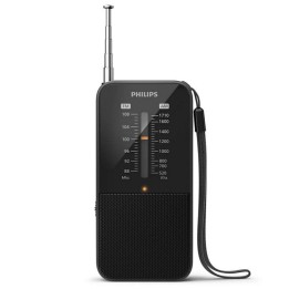 Philips TAR1509 Radio Portátil Analógica FM/AM, Funciona con Pilas, Negro