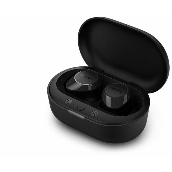 Philips TAT1209BK/00 Auriculares TWS Bluetooth 5.3 con Control Táctil e IPX4 Negro