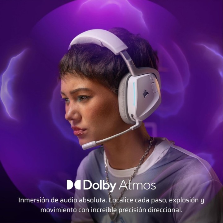 Corsair Void V2 Auriculares Gaming Inalámbricos Dolby Atmos Blancos