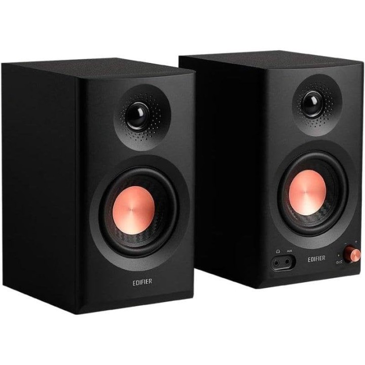 Edifier MR3 Altavoces Activos 2.0 42W Hi-Res Audio con Control de Frecuencia Negros