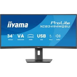iiyama ProLite XCB3494WQSU-B1 34" VA CURVO UWQHD 120Hz USB-A Altavoces Altura Ajustable