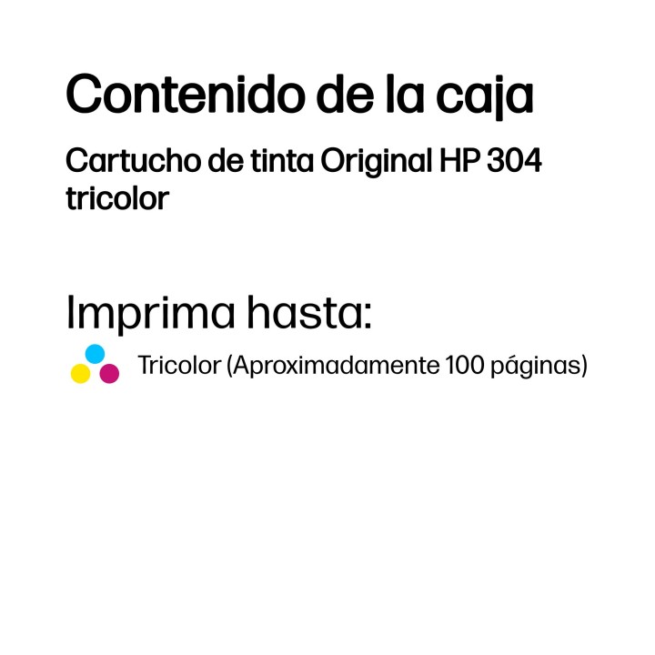 Tinta HP 304 Tricolor 2ml 100 páginas (N9K05AE)