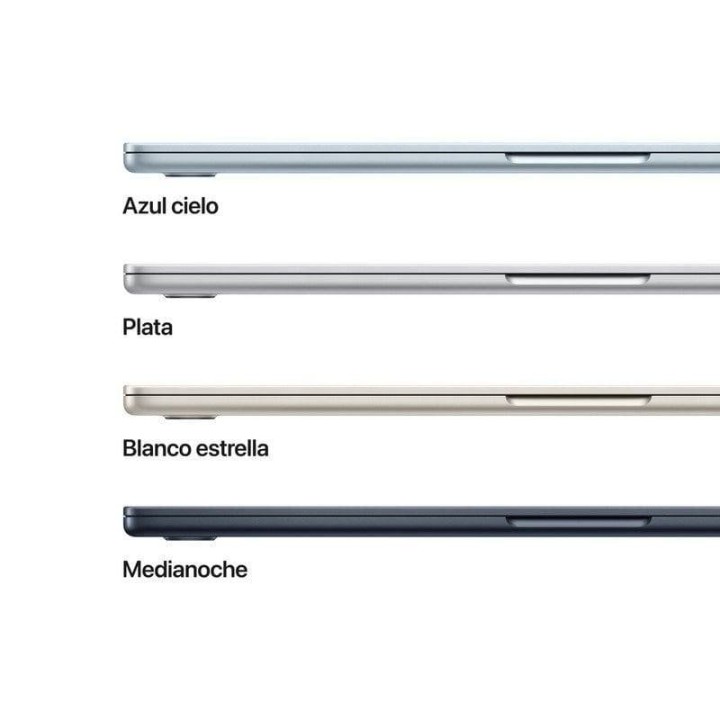 Apple MacBook Air Apple M4 10 Núcleos/16GB/256GB SSD/GPU 10 Núcleos/15.3" Blanco Estrella