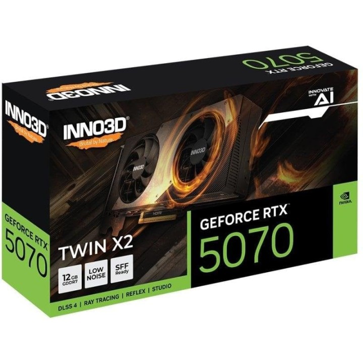 Inno3D GeForce RTX 5070 TWIN X2 12GB GDDR7 Reflex 2 RTX AI DLSS4