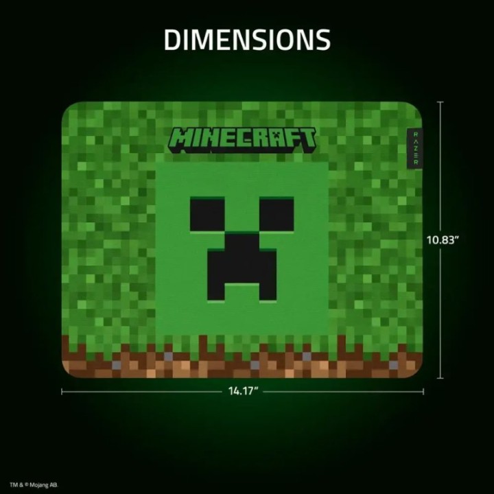 Razer Gigantus V2 M Minecraft Edition Alfombrilla Gaming Verde