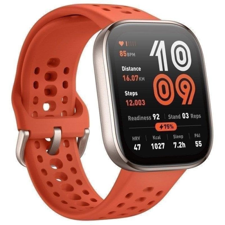 Amazfit Bip 6 Reloj Smartwatch 1.97" 2000nits Mapas Offline 140 Deportes Rojo