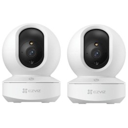 EZVIZ TY1 3MP Pack Doble Cámara de Seguridad Interior Rotativa 2K WiFi Blanca