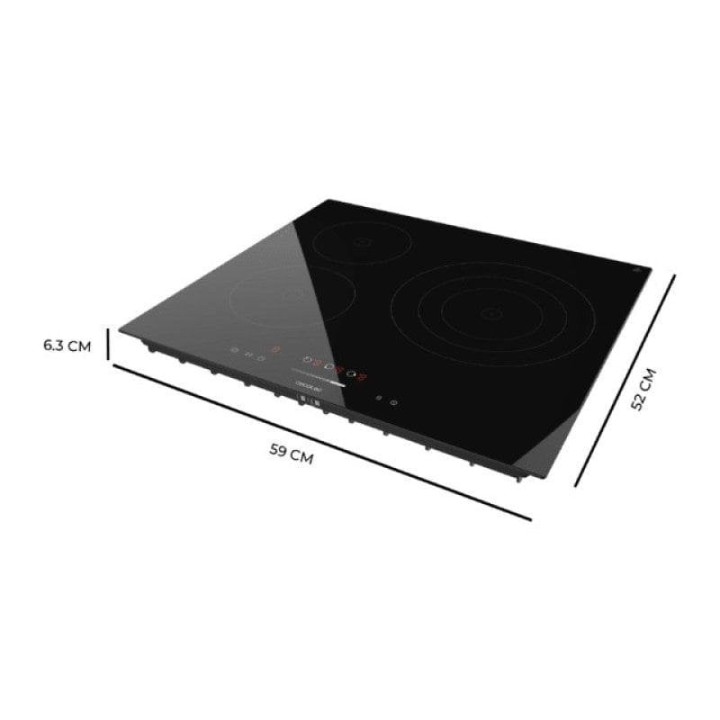 Cecotec Bolero Squad V 3100 Placa De Vitrocerámica 3 Zonas 5700W Negro