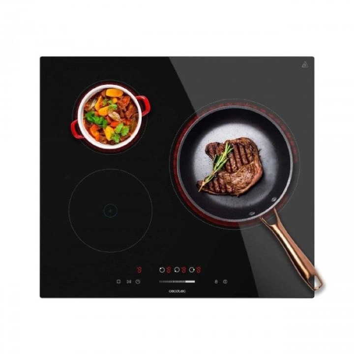 Cecotec Bolero Squad V 3100 Placa De Vitrocerámica 3 Zonas 5700W Negro