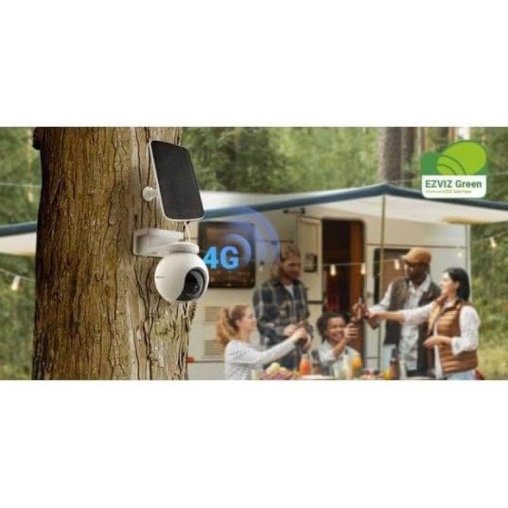 EZVIZ EB8 4G + Solar Panel E Esférico Cámara de Seguridad IP Exterior 2304 x 1296 Pixeles Techo/Pared