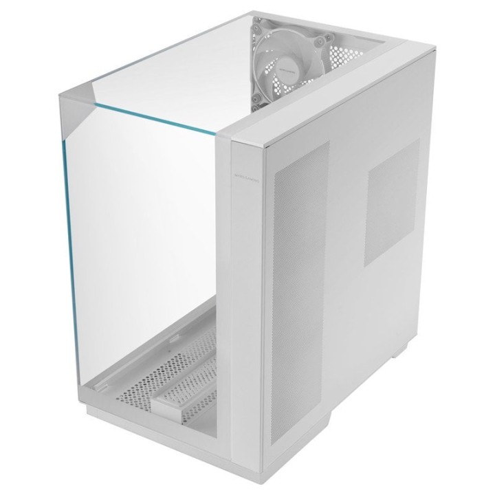 Mars Gaming Mc-3gf Torre Atx Triple Cristal Templado 2 Ventiladores Argb 120mm Usb-c Blanco