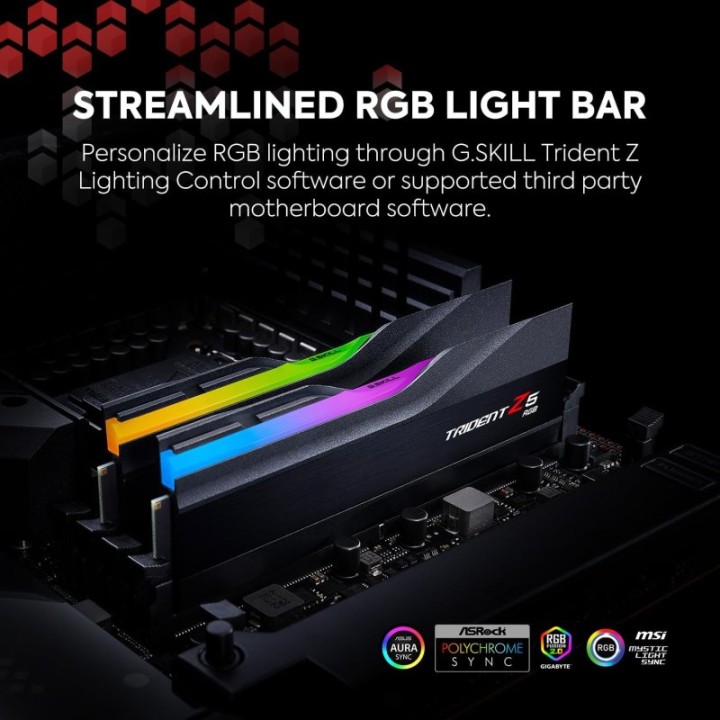 G.Skill Trident Z5 RGB DDR5 6400MHz 64GB 2x32GB CL32 Intel XMP 3.0
