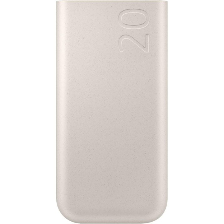Samsung Batería Portátil 20.000mAh de Carga Súper Rápida 45W PD3.0 USB-C Beige