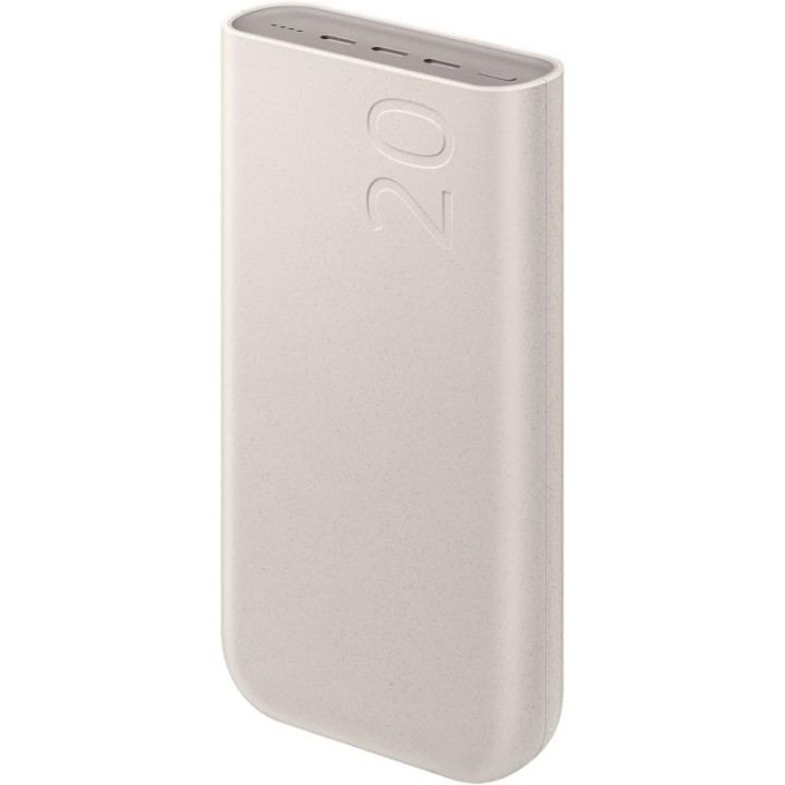 Samsung Batería Portátil 20.000mAh de Carga Súper Rápida 45W PD3.0 USB-C Beige