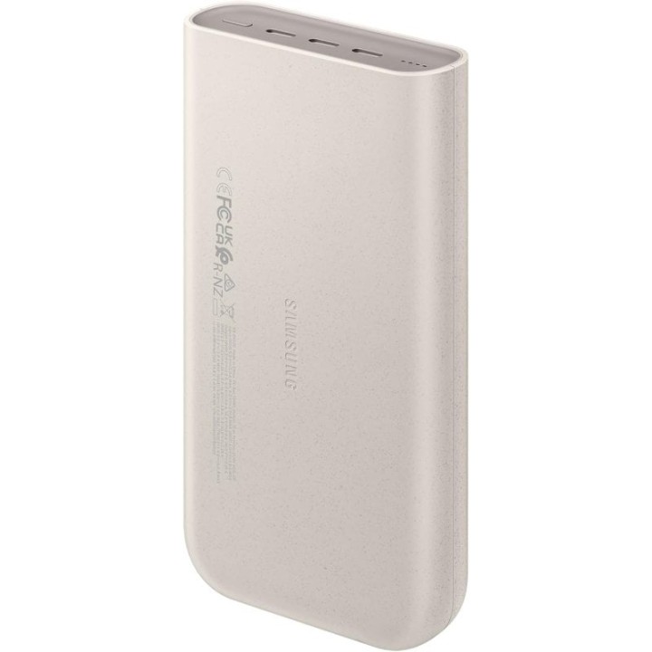 Samsung Batería Portátil 20.000mAh de Carga Súper Rápida 45W PD3.0 USB-C Beige