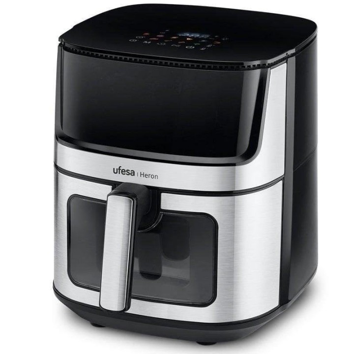 Ufesa Heron Freidora de Aire con Ventana 8L 1500W Inox/Negra