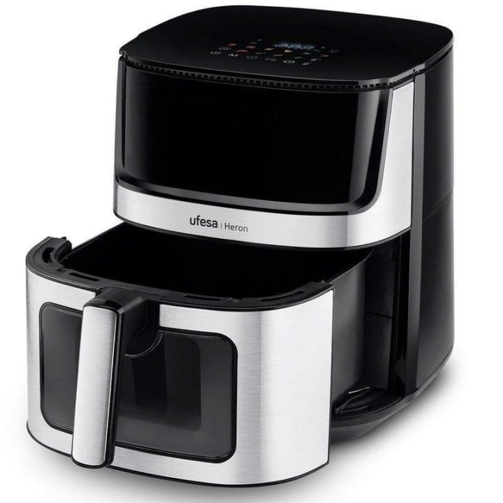 Ufesa Heron Freidora de Aire con Ventana 8L 1500W Inox/Negra