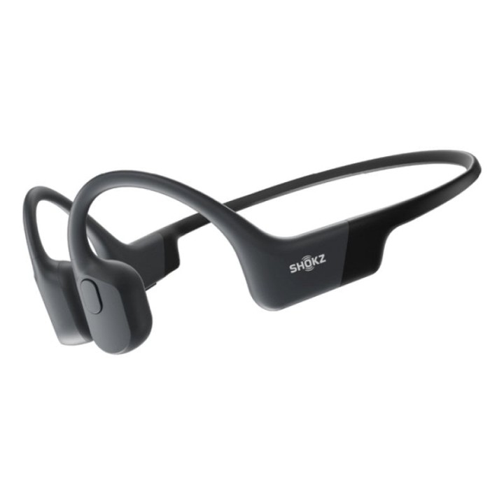 Shokz OpenRun Black Auriculares Inalámbricos Deportivos de Conducción Ósea USB-C IP67 Negros