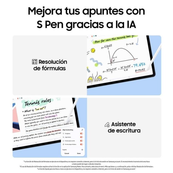 Tablet Samsung Galaxy Tab S10 FE 5G 10,9" 12GB 256GB Gris Stylus Pen