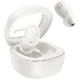 Baseus Bowie WM02 TWS Auriculares Inalámbricos Bluetooth con Estuche de Carga Blanco Crema