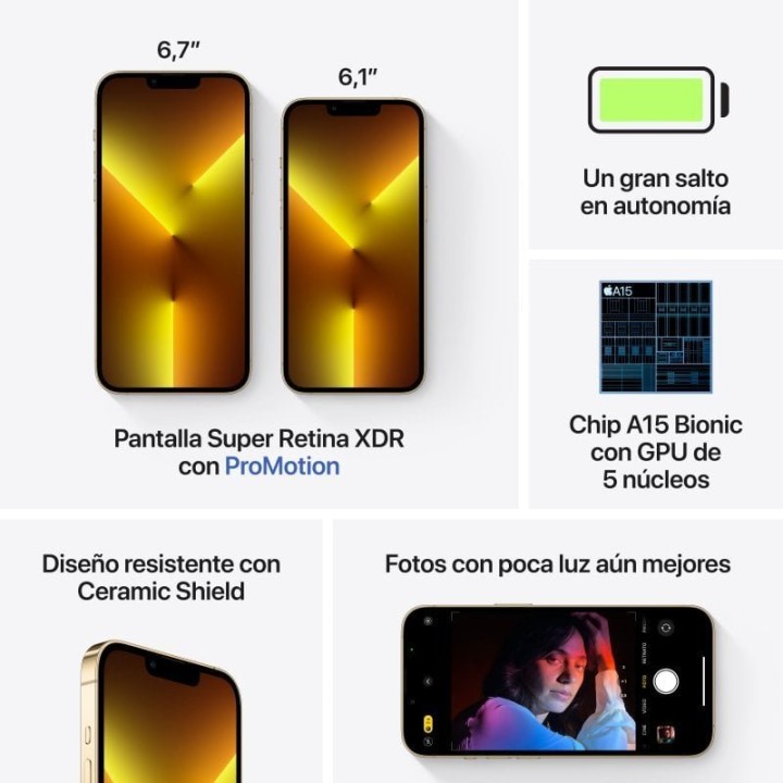 Replay iPhone 13 Pro 128GB Oro Refurbished
