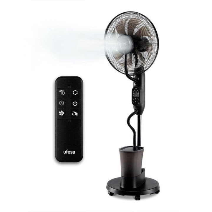 Ventilador de Pie Ufesa Nevada+ 60W 9 Velocidades Nebulizador Motor DC Silencioso con Mando