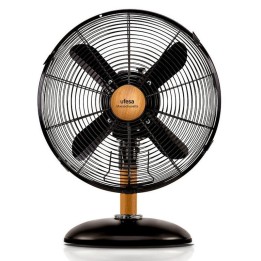 Ufesa Masachusets Mini Ventilador de Sobremesa 30cm 40W Negro/Madera