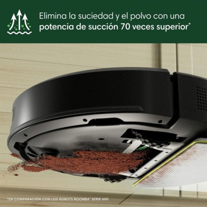 iRobot Roomba 105 Combo Robot Aspirador y Friegasuelos 7000Pa Negro