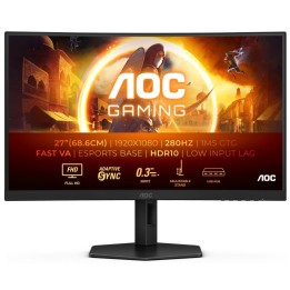 AOC C27G4ZXU 27" LED Fast VA FullHD 280Hz Altavoces Altura Ajustable Adaptive Sync Curva