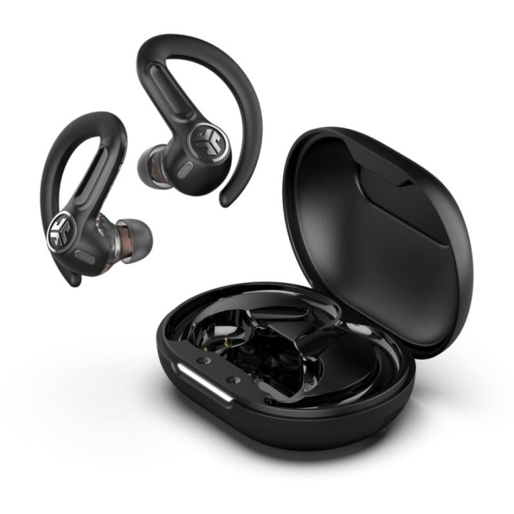 JLab Epic Sport ANC 3 Auriculares Deportivos Bluetooth con Cancelación Activa de Ruido Híbrida Negro