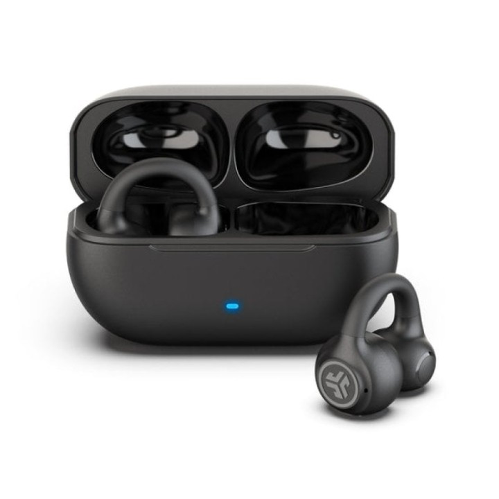 JLab Flex Auriculares Inalámbricos Abiertos con Diseño de Clip Negros