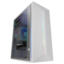 Mars Gaming Mc-blaze Caja Pc Atx Ventilador Frgb 80mm Tira Led Rgb Frontal Blanco