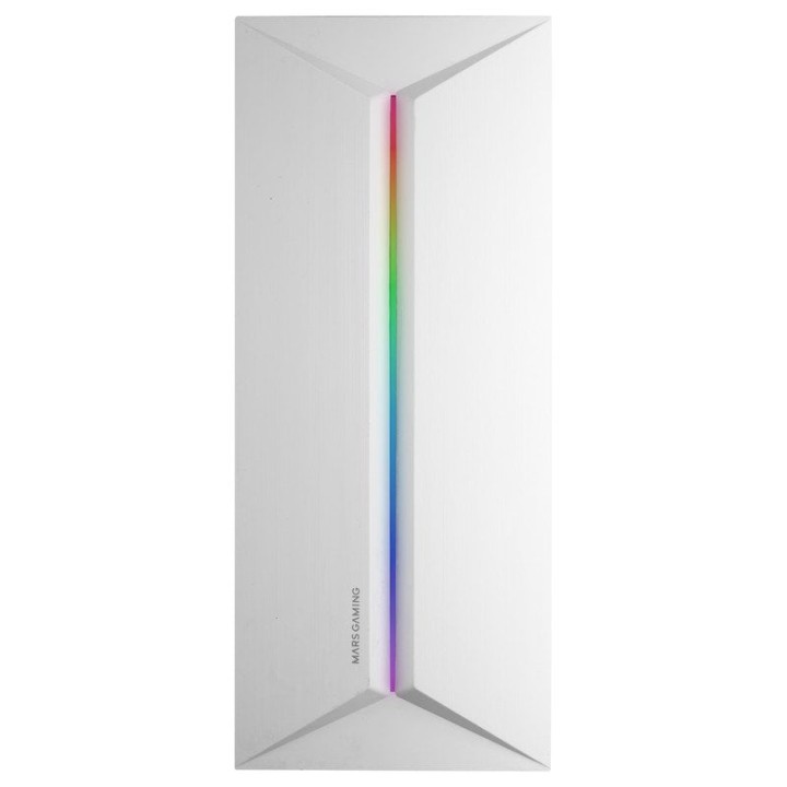 Mars Gaming Mc-blaze Caja Pc Atx Ventilador Frgb 80mm Tira Led Rgb Frontal Blanco