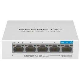 Switch Keenetic PoE+ Switch 5 Gigabit 5 Puertos 4 PoE+ 60W
