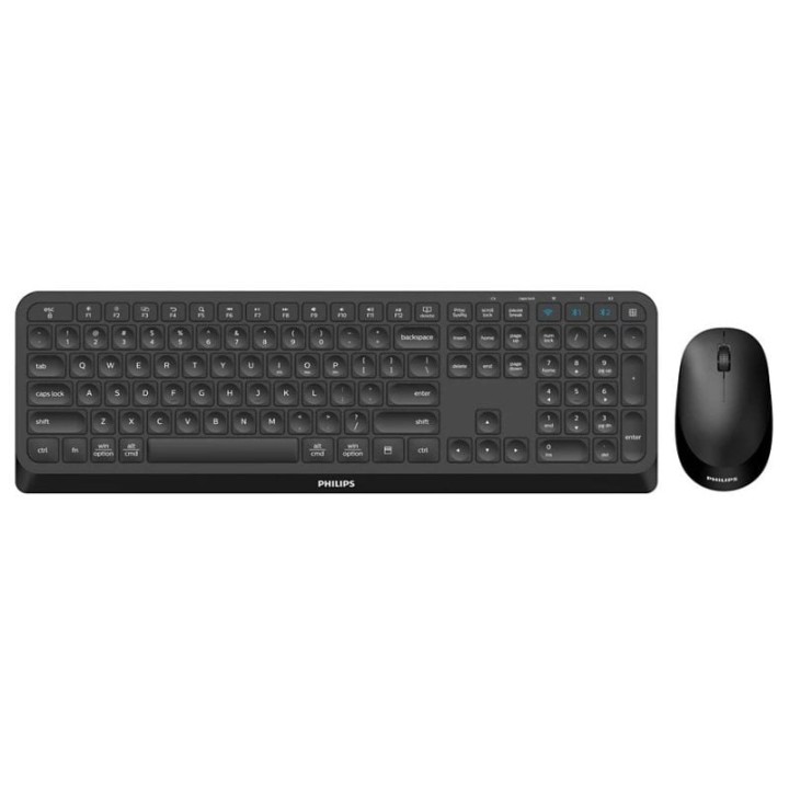 Philips 4000 Series SPT6407B/16 Combo Teclado Inalámbrico Bluetooth + Ratón 1600 DPI Negro