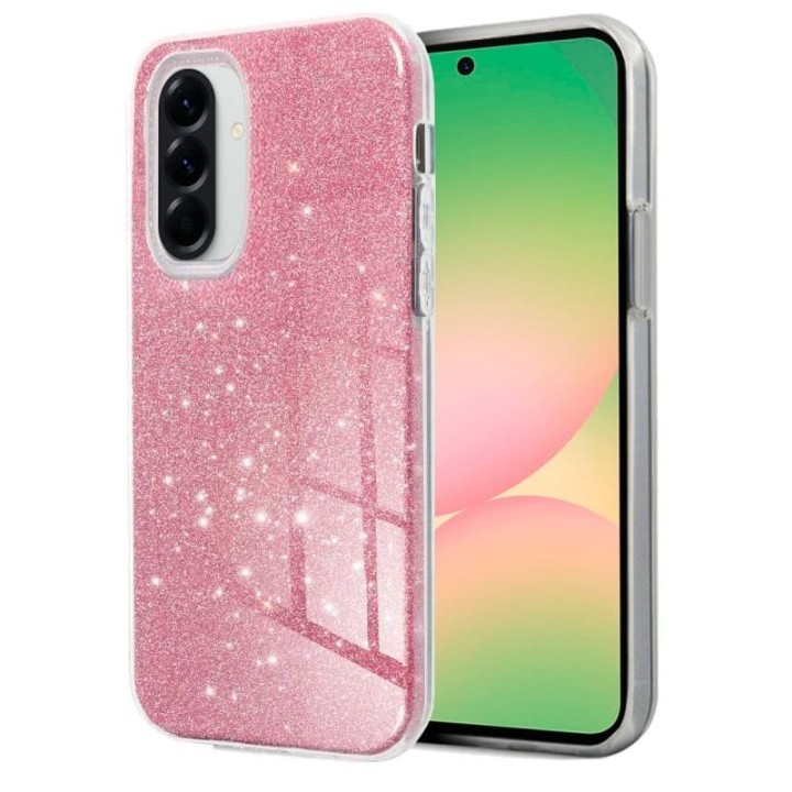 Carcasa COOL para Samsung Galaxy A26 5G / A17 5G Glitter Rosa