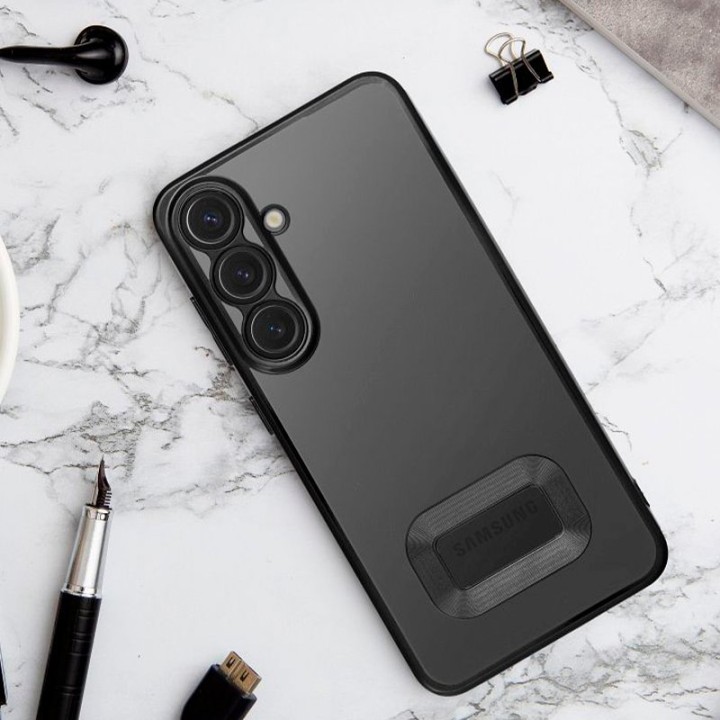 Carcasa COOL para Samsung Galaxy A26 5G / A17 5G Borde Metalizado (Negro)