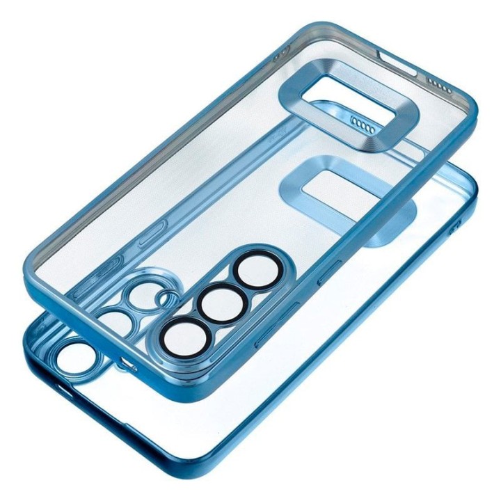 Carcasa COOL para Samsung Galaxy A56 5G Borde Metalizado (Azul)